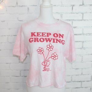 Peanuts Charlie Brown Snoopy Pink Tie Dye Tshirt